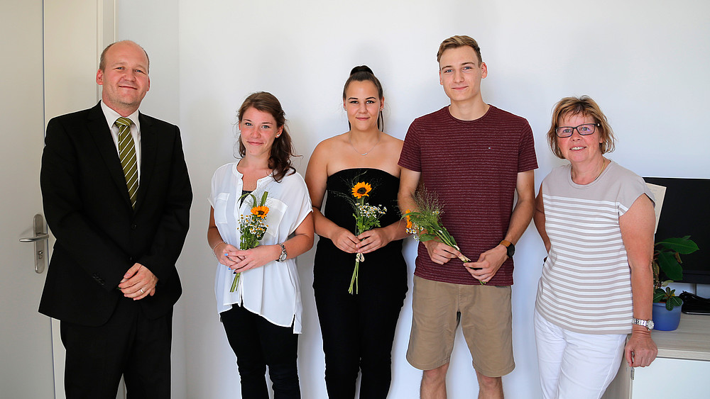 (v.l.) Christoph Duscha, Lisa-Marie Ulbrich, Julia Henschke, Max Tusche, Petra Schmidt